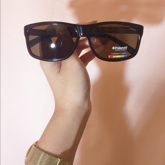 POLAROID POLARIZED SUNGLASSES IN CRYSTAL BROWN - Picture 2 of 3